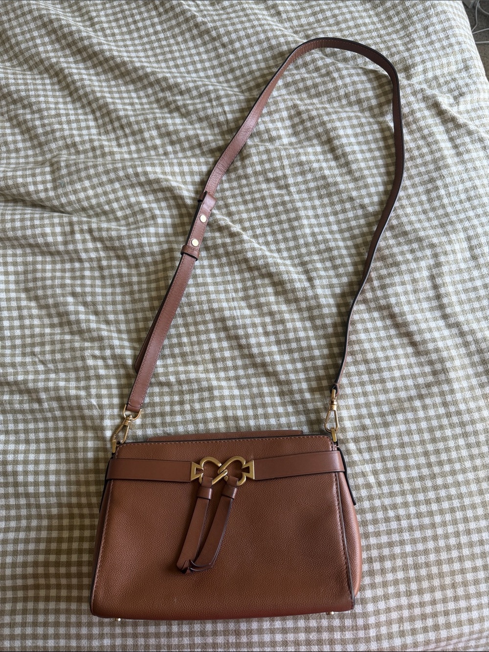 kate spade Brown Leather Crossbody with Gold Hardware - Picture 4 of 7